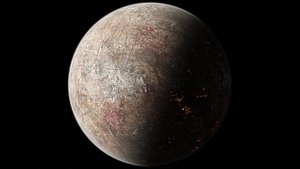 3D model 8K Fictional Magma Planet 10