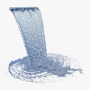 5m height Waterfall with Normal Flow - Animation of 12s at 60fps