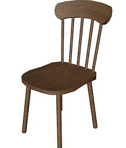 3d model chair dae wrl