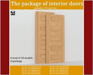 package interior doors 3d max