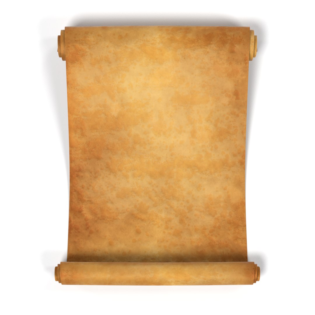 3d scroll. Свиток 3д.