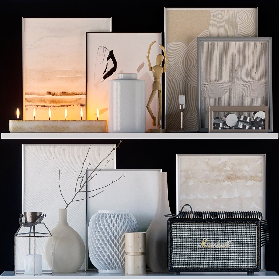 3D decorative set model - TurboSquid 1647749