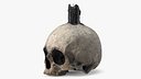 Gothic Skull Candle Decor