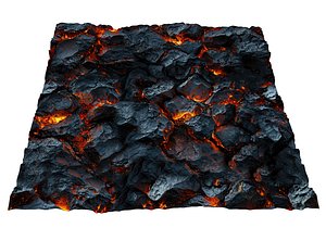 3D Volcanic Lava 8k model