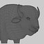 bison fur 3d model