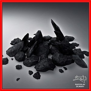 rocks volcanic resolution 3d max