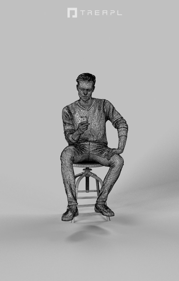 Cell Phone Man 3D Model - TurboSquid 1417551