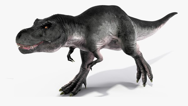 3D tyrannosaurus rex running dinosaur animal model - TurboSquid