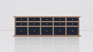 3D retro bar counter