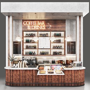 Cafe Bar 06 Restaurant confectionary 3D model