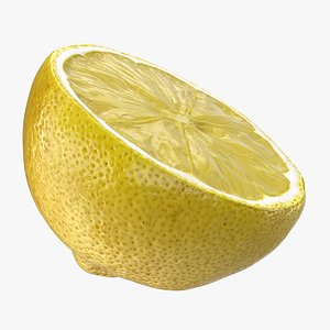 3D lemon half