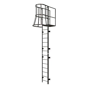 Fire escape stair Black