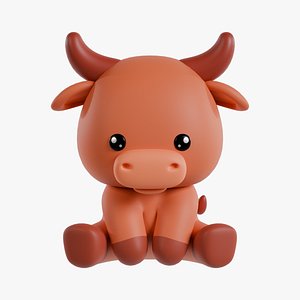 Chinese Zodiac Sign Year of the Ox 3D model