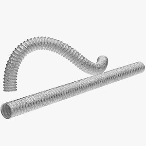 aluminium flexible tube 3D