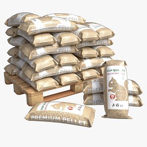 Pellet fuel sacks model