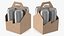 3D Four Pack Holder Carrier with Aluminum Cans