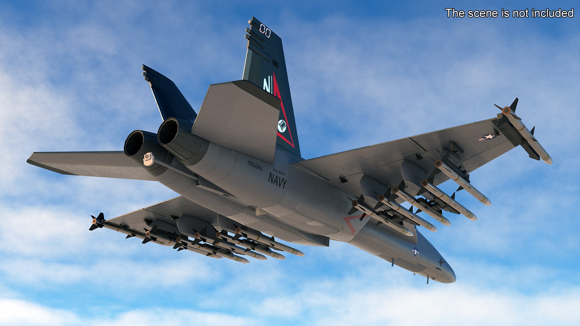 Fighter FA 18E Tophatters Rigged 3D Model - TurboSquid 2289414