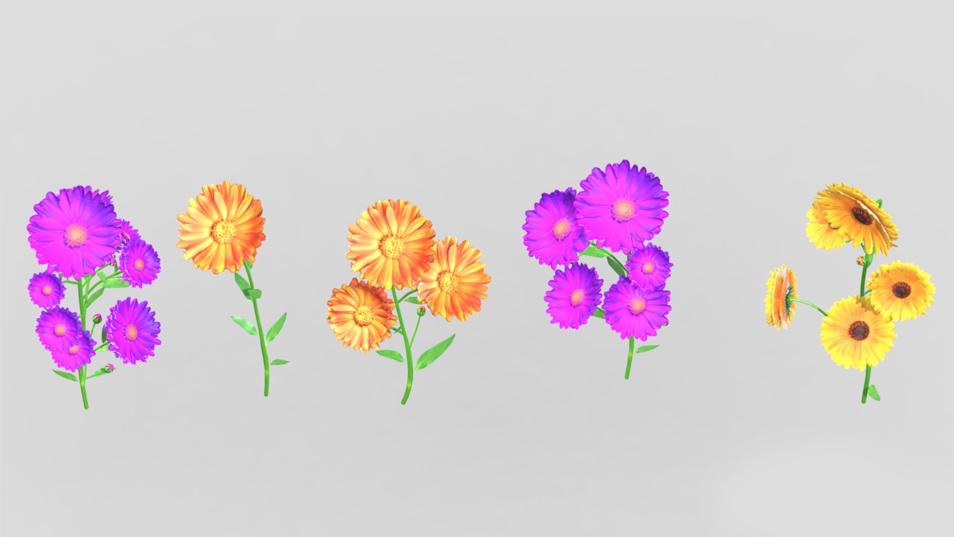 Calendula flower Low Poly 3D model https://p.turbosquid.com/ts-thumb/t5/JBsr6o/zP/calendulaflowerlowpoly006/jpg/1733128630/1920x1080/fit_q87/415982655f3772ec50aeb10d8b311a95e22bfb95/calendulaflowerlowpoly006.jpg