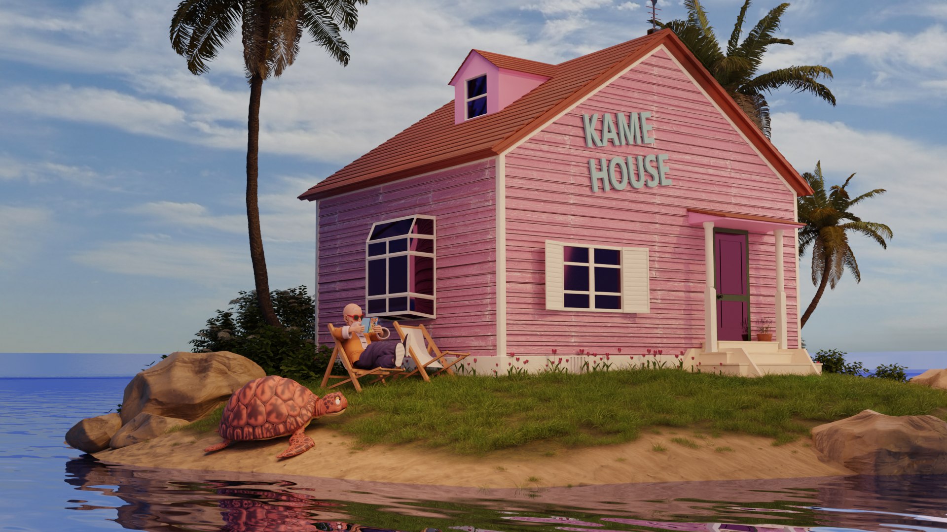 Realistic Kame House 3D GAME READY 3D Model - TurboSquid 1809779