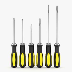 3D screwdriver screw driver model