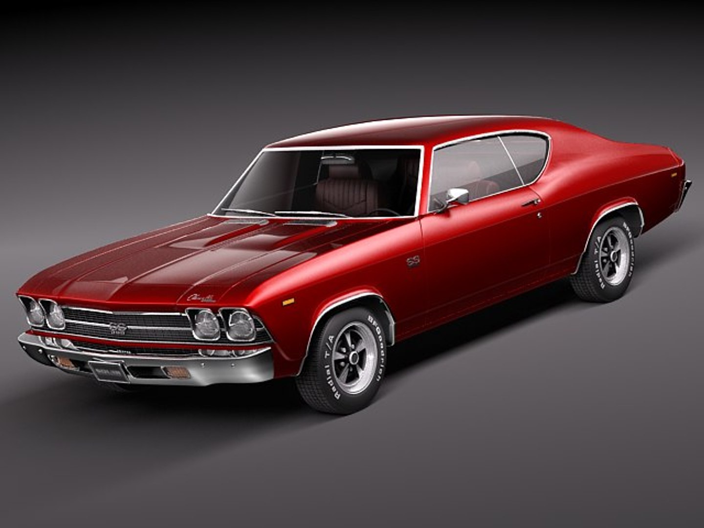 Chevrolet Chevelle 1969 3d Obj