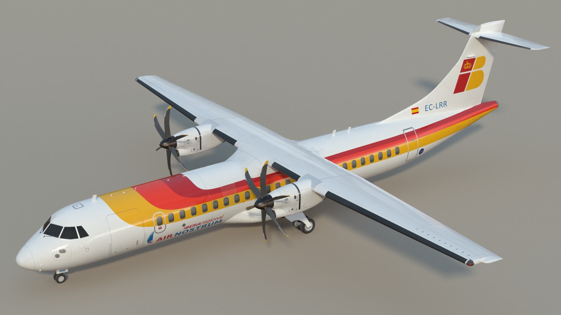 Iberia ATR72 SC model https://p.turbosquid.com/ts-thumb/t5/YwkrHD/6o/at7ibclpr1/jpg/1722171252/1920x1080/fit_q87/32262ca45de0efda5735a2952c12bba9911039a5/at7ibclpr1.jpg