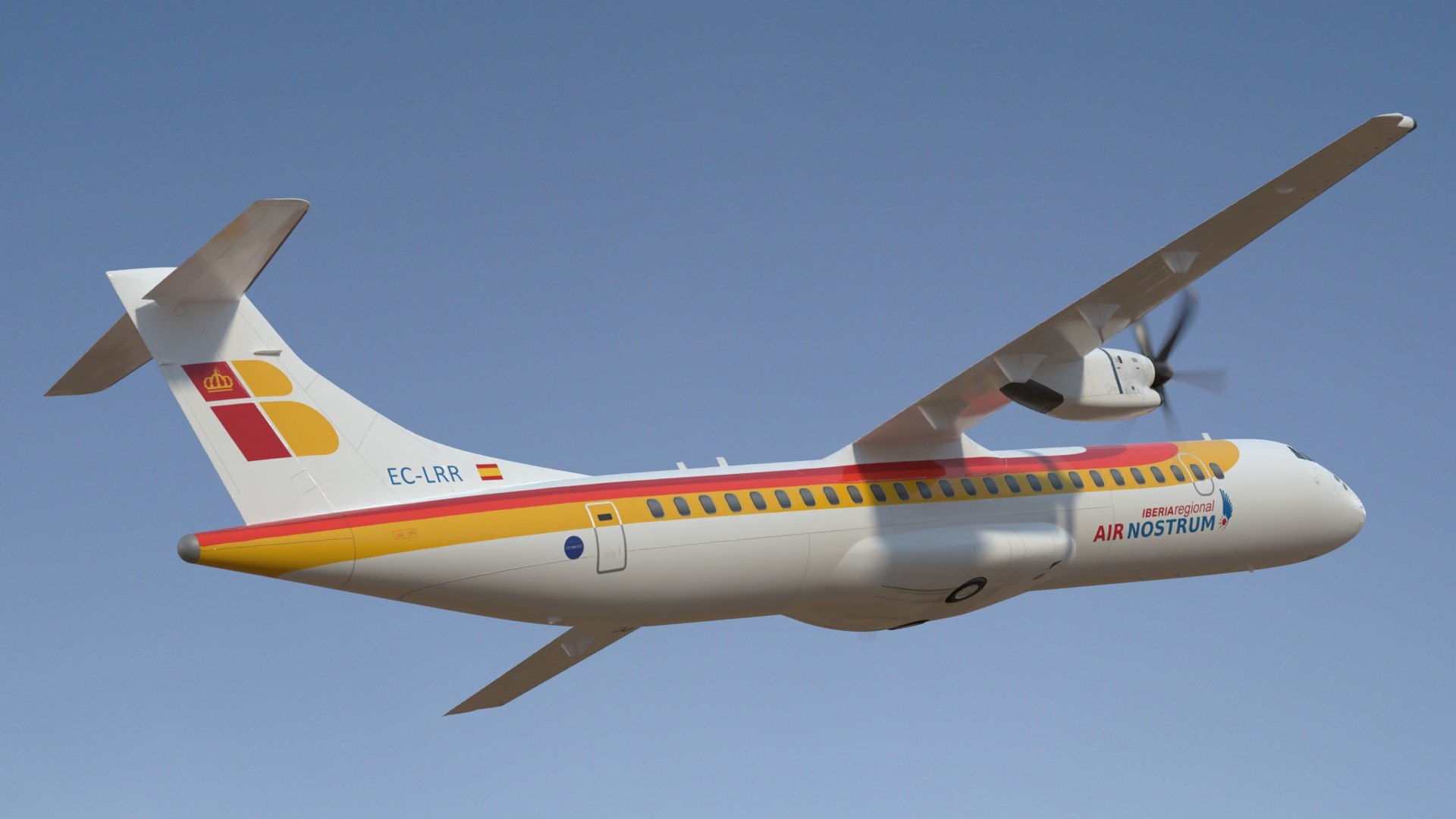 Iberia ATR72 SC model https://p.turbosquid.com/ts-thumb/t5/YwkrHD/cL/at7ibclpr11/jpg/1722171257/1920x1080/fit_q87/7f17fdfdb4bef9ada6220da496a27c20acadfdf2/at7ibclpr11.jpg