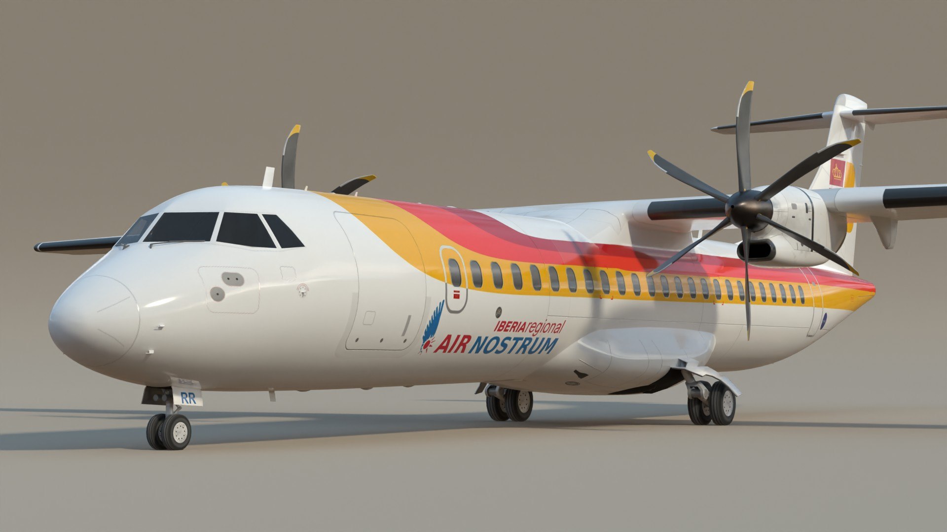 Iberia ATR72 SC model https://p.turbosquid.com/ts-thumb/t5/YwkrHD/s4/at7ibclpr5/jpg/1722171253/1920x1080/fit_q87/87d02040e33031c166f3e9a355fba06098025ac7/at7ibclpr5.jpg