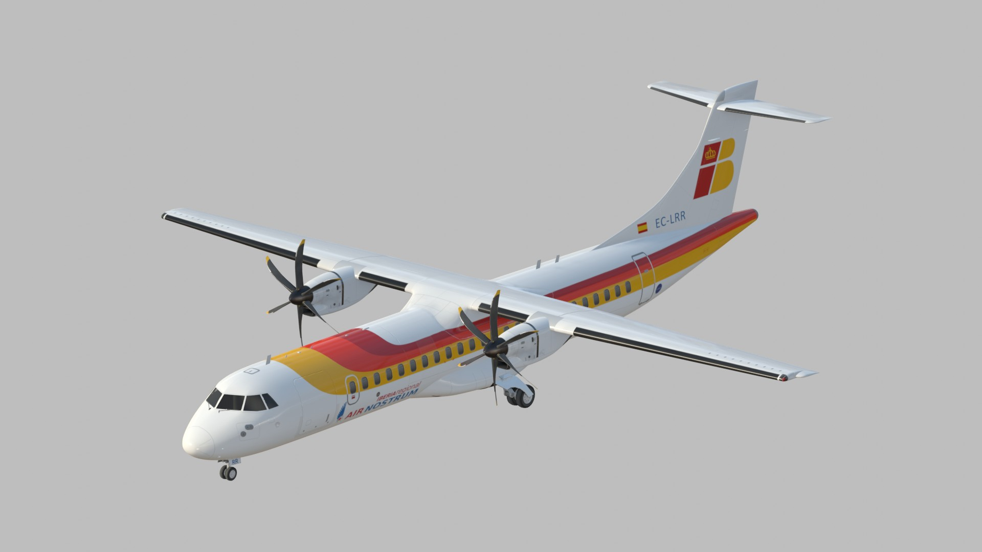 Iberia ATR72 SC model https://p.turbosquid.com/ts-thumb/t5/YwkrHD/wY/z0001/jpg/1722171371/1920x1080/turn_fit_q99/a9170634f4ac93bee148335644bfe46d1ad41dd6/z0001-1.jpg
