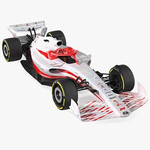 3D Formula 1 2022 White Livery