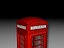 british phone box 3d model
