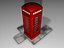 british phone box 3d model