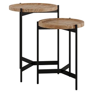 3D Tristan Round Nesting Tables model