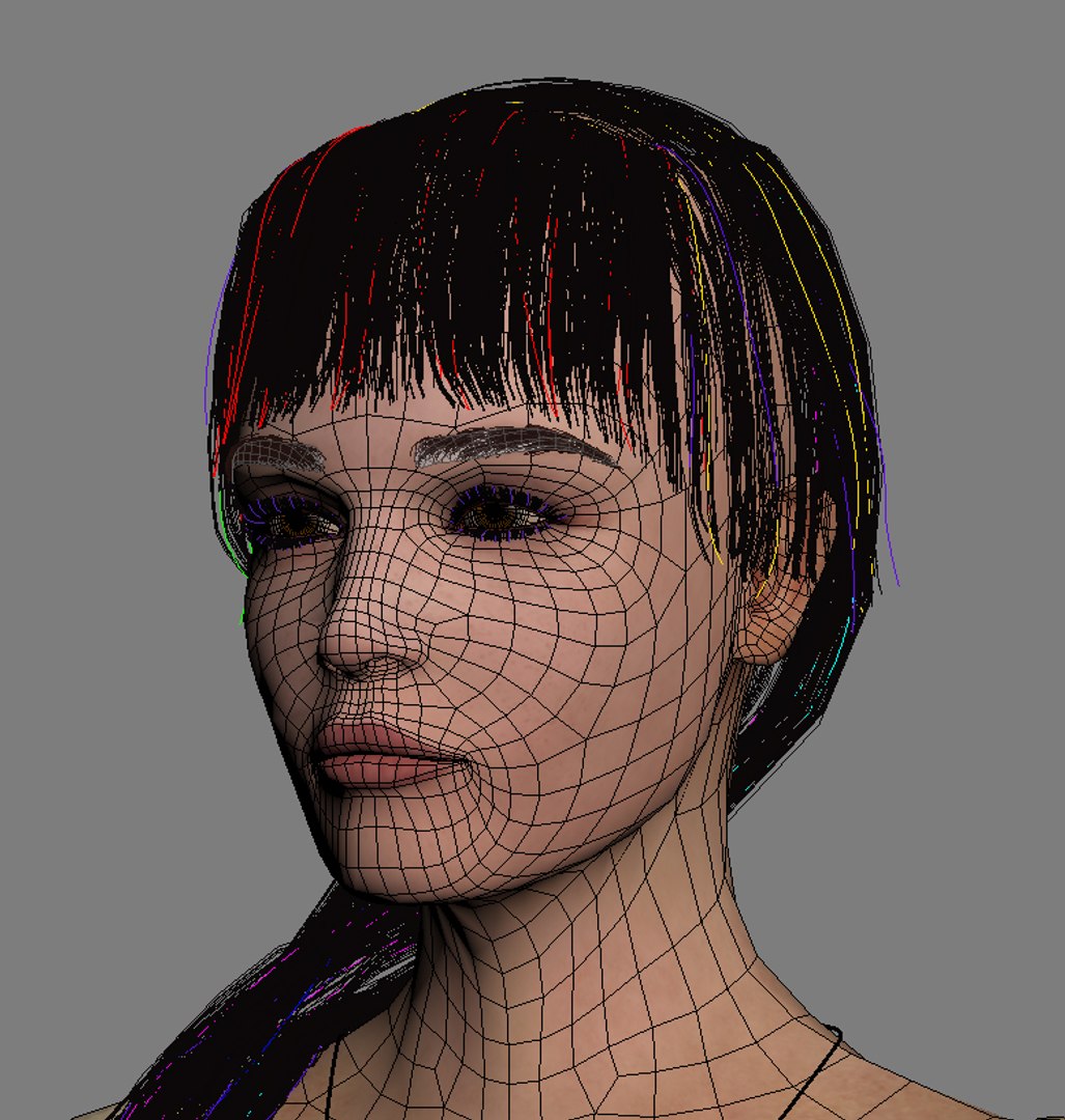 hairs princess 3d max
