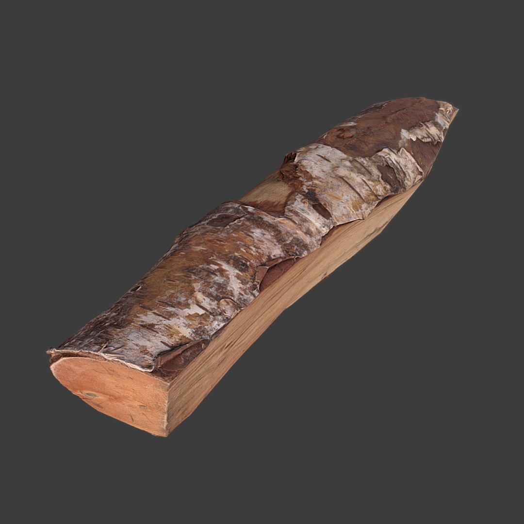 3d firewood log scan model