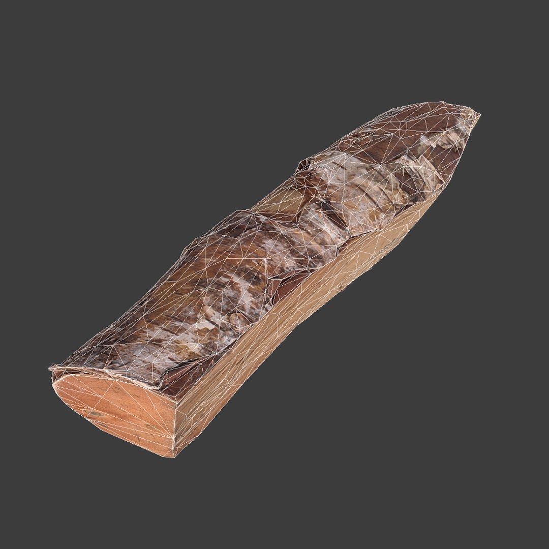 3d Firewood Log Scan Model