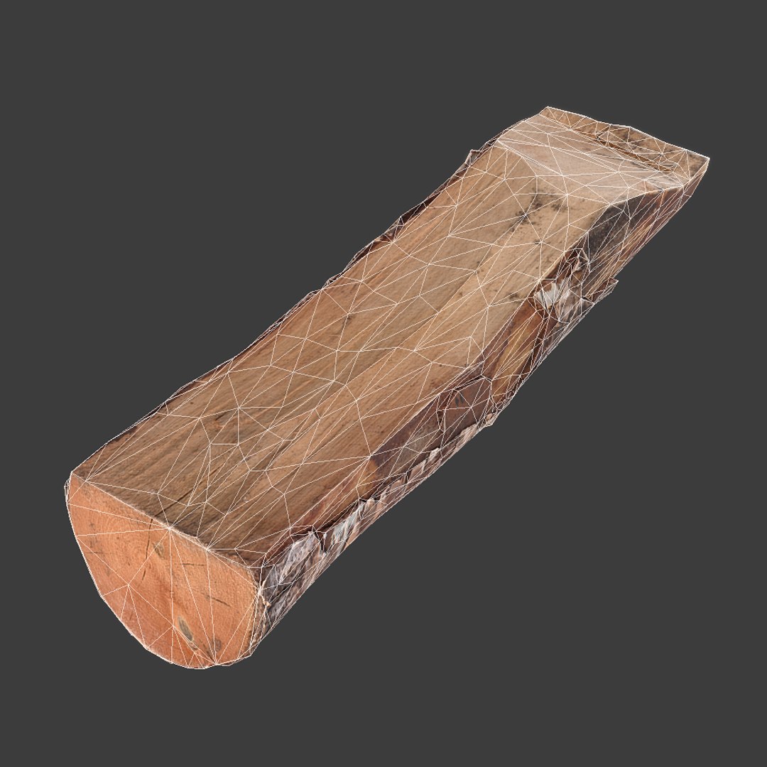 3d Firewood Log Scan Model