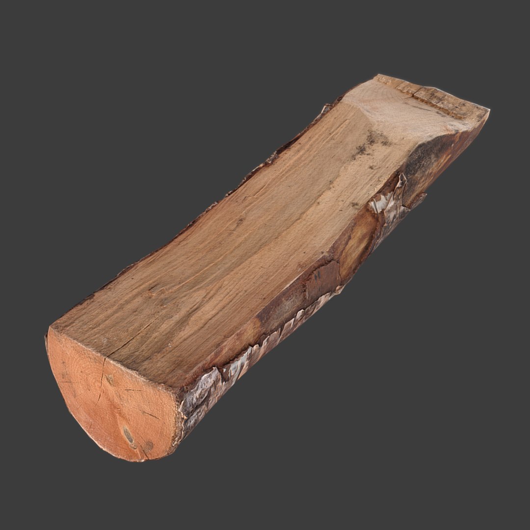3d Firewood Log Scan Model