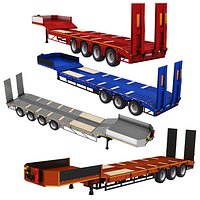 Lowbed Trailer Collection 4 in 1