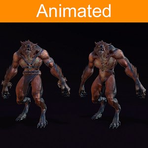 character werewolf 3d x