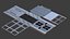 Futuristisches Bodenplatten-Set