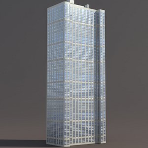 3d model high-rise building