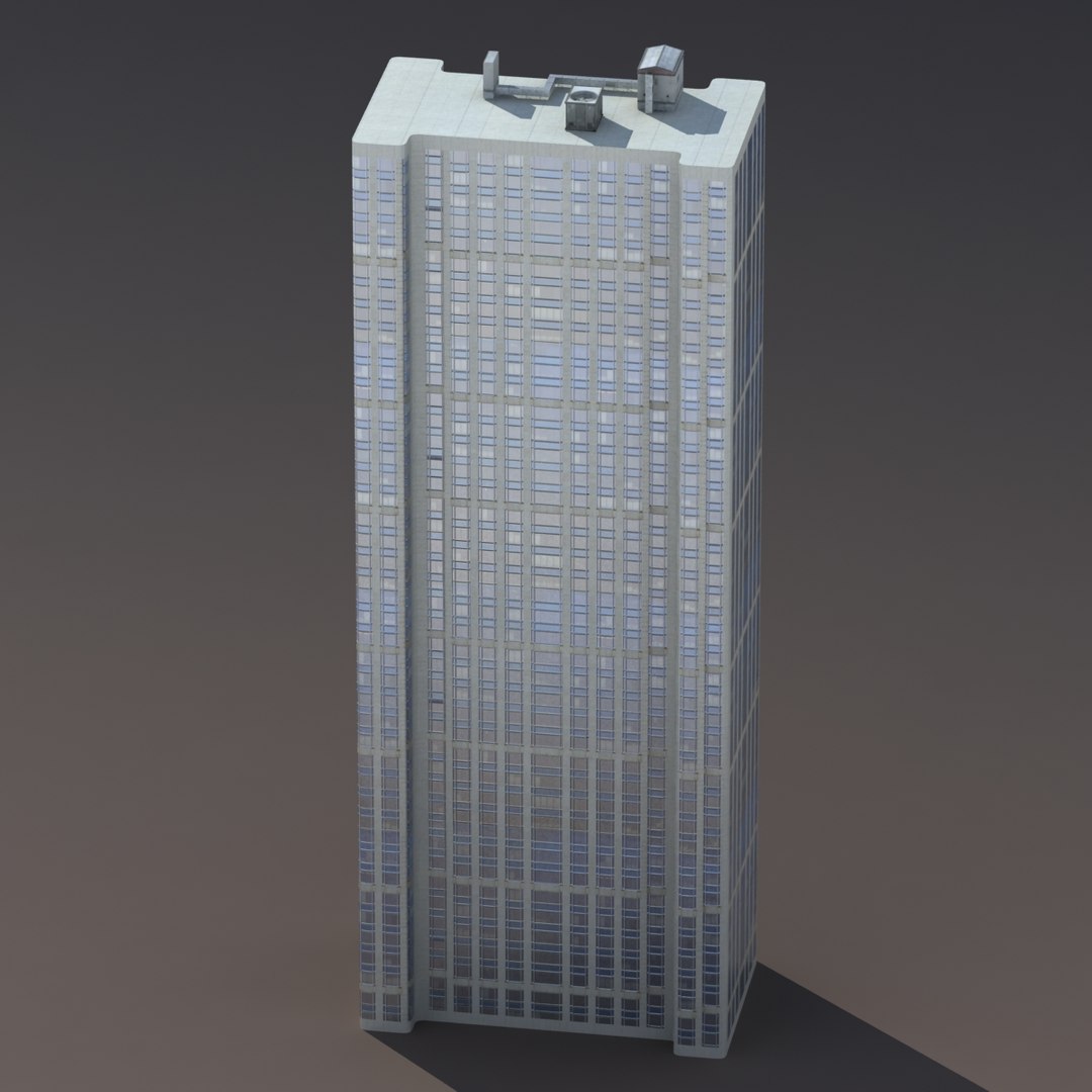 3d model high-rise building