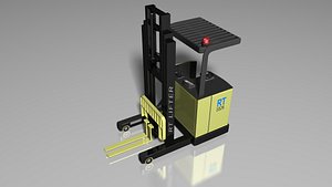 3d industrial reach truck model