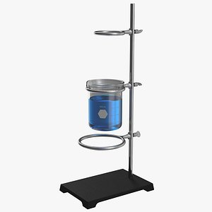 Ring Stand and Beaker 250ml 3D Model