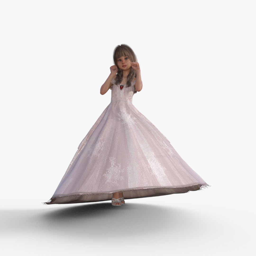 Princess Girl Rigged 3D Model - TurboSquid 2230644
