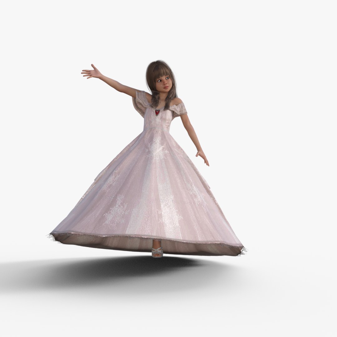 Princess Girl Rigged 3D Model - TurboSquid 2230644