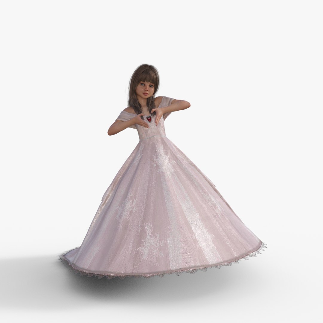 Princess Girl Rigged 3D Model - TurboSquid 2230644