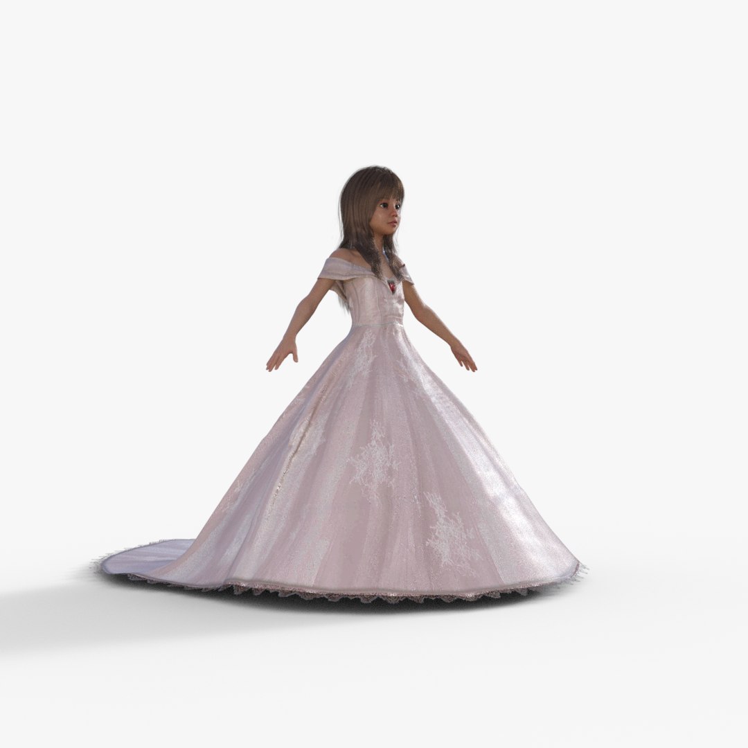 Princess Girl Rigged 3D Model - TurboSquid 2230644