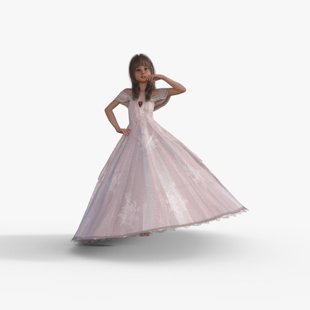 Princess Girl Rigged 3D Model - TurboSquid 2230644